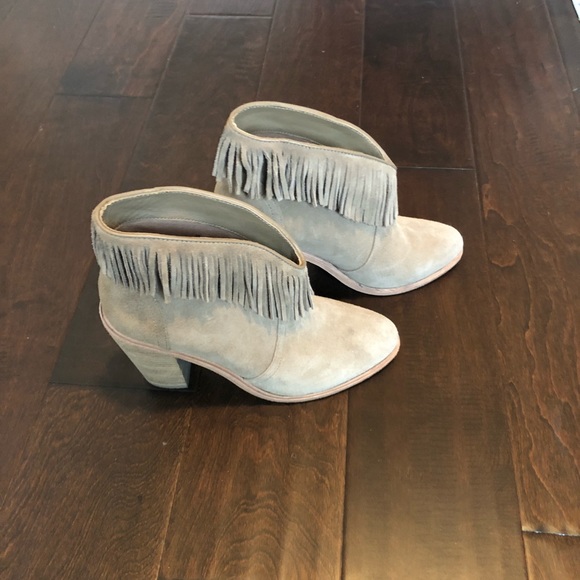 Joie fringe tan suede booties size 38 - Picture 4 of 6